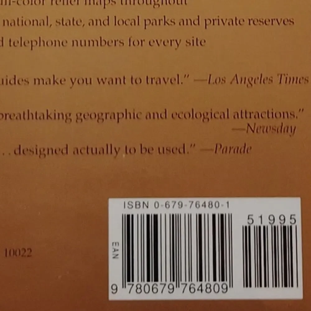 Smithsonian Guides to Natural America Southeast SC GA AL FL Softcover, 1997 LN